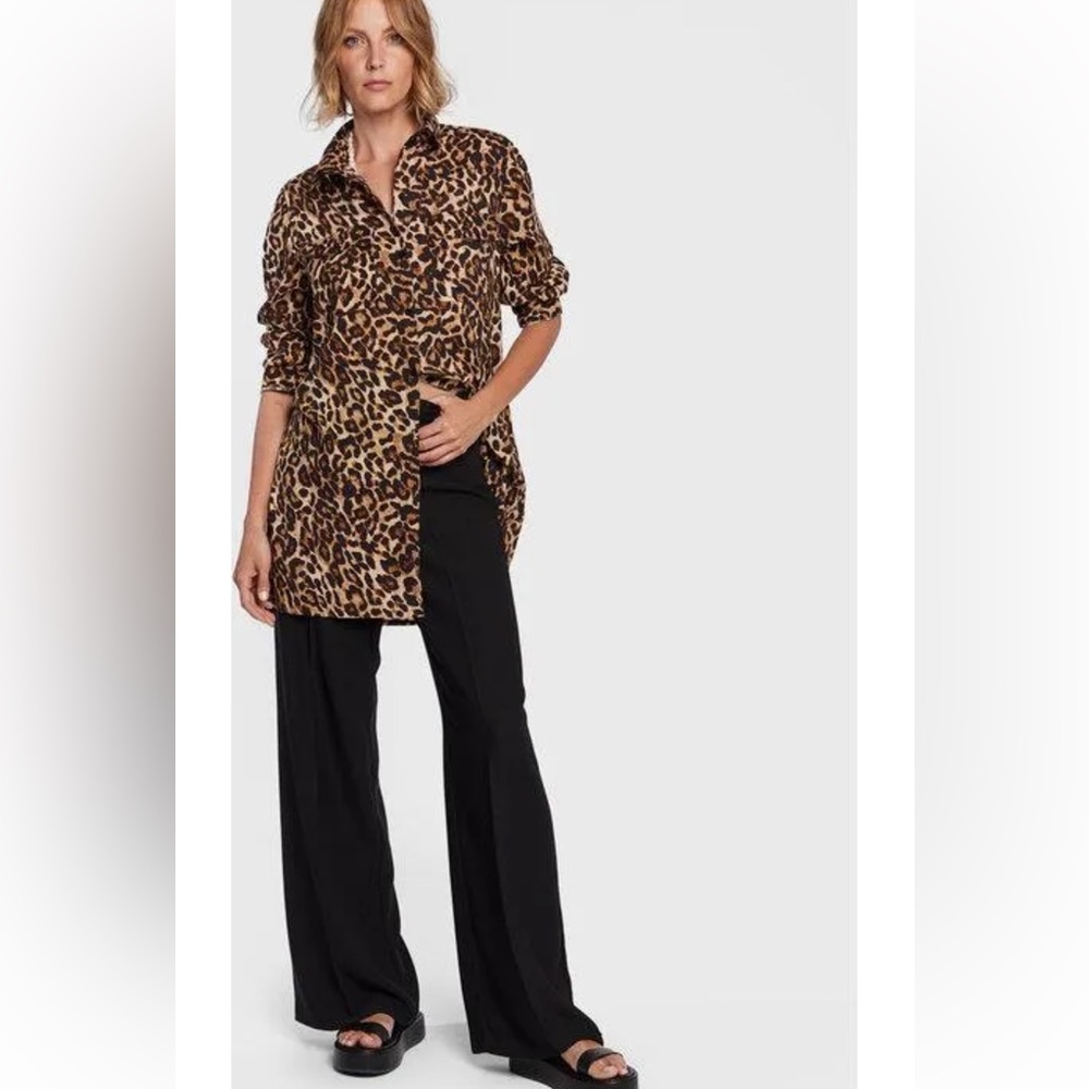 Ralph Lauren Leopard Print Cotton Shirt 100% cotton